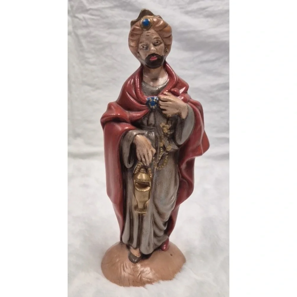 Vtg.‎ Christmas Atlantic Mold 18 Piece Nativity Ceramic Hand Painted Holy Family